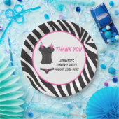 ホットピンクの下着パーティー感謝祭 ペーパープレート (パーティー)