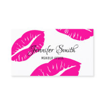 ホットピンクの唇のパターンメイクアップアーティスト