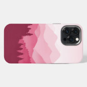 ホットピンクの山々 iPhoneケース (裏面横)