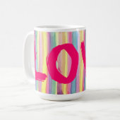 ホットピンクの愛 コーヒーマグカップ (正面左)