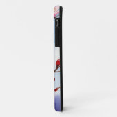 ホットピンクの桜と紫のiPhone/iPadケース Case-Mate iPhoneケース (裏面/左)