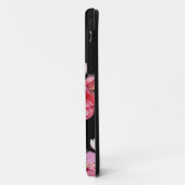 ホットピンクの桜と黒背景 Case-Mate iPhoneケース (裏面/左)