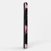 ホットピンクの桜と黒背景 Case-Mate iPhoneケース (裏面/右)