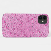 ホットピンクの水滴 Case-Mate iPhoneケース (裏面(横))