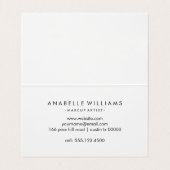 ホットピンクの水色モダン 名刺 (内部フラット)