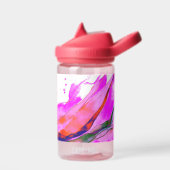 ホットピンクの水色 ウォーターボトル (左面)