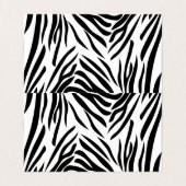 ホットピンクの白黒ゼブラ印刷 名刺 (内部フラット)