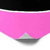 ホットピンクの背景に黒猫 ポスター (角)