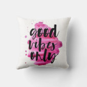 ホットピンクの良いvivibesのみブラシスクリプト クッション (裏面)