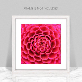 ホットピンクの花のポスター ポスター