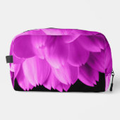 ホットピンクの花の花びらを黒に ドップキット (正面)