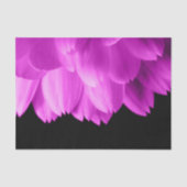 ホットピンクの花の花びらを黒に 薄葉紙 (正面)