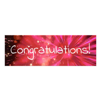 ホットピンクの花火大会 フォトプリント           