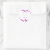 ホットピンクの花結婚が咲いた ラウンドシール (バッグ)