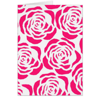 ホットピンクの花輪郭