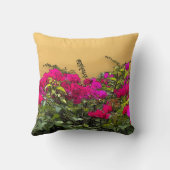 ホットピンクの花 クッション (裏面)