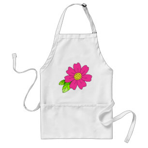 ホットピンクの花 スタンダードエプロン