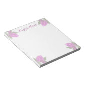 ホットピンクの花 ノートパッド (アングル)