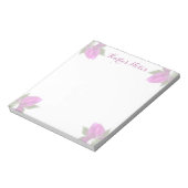 ホットピンクの花 ノートパッド (回転)