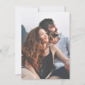 ホットピンクの蘭の熱帯パラダイス日付を保存 招待状 (裏面)