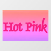 ホットピンクの逆ウィンドウの貼り付け ウィンドウサイン (シート)