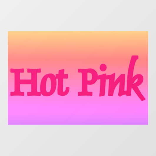 ホットピンクの逆ウィンドウの貼り付け ウィンドウサイン (シート)