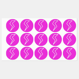 ホットピンクの電灯 ラベル