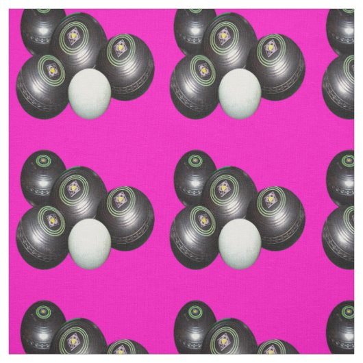 ホットピンクの黒い芝生のボウル ファブリック (見本)