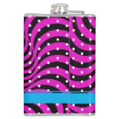 ホットピンクのOpti-Dot "バーディジュース"ボトルフラスコ フラスク (裏面)