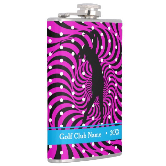 ホットピンクのOpti-Dot "バーディジュース"ボトルフラスコ フラスク (右)