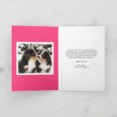 ホットピンクはっきりしたタイポグラフィ2025年新年写真 シーズンカード (内部)