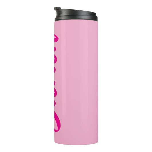 ホットピンクはっきりしたパーソナライズされた タンブラー (回転右)