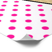 ホットピンクアイスクリームコーン ポスター (角)