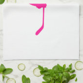 ホットピンクアイスホッケー キッチンタオル (折り畳み)