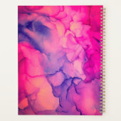 ホットピンクアルコールインクモノグラムプランナー プランナー手帳 (裏面)