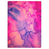 ホットピンクアルコールインクモノグラム クリップボード (裏面)