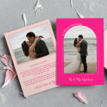 ホットピンクア結婚ーチのフォトラブ&感謝してい サンキューカード<br><div class="desc">印象的な写真サンキューカードは、熱いピンク結婚と赤面であなたのゲストに送信する。2枚の結婚写真で両面のサンキューカードを、1枚のアーチ型のフレームにLOVEと曲線で感謝してい書の。ホットピ結婚ンクのサンキューカードあなたの名前をモダン赤面ピンクのブラシスクリプト。新しい写真サンキューカードのピンク色の写真。自分の個人的な感謝していお客様のメッセージを、両面写真サンキューカードの背面に追加する。</div>