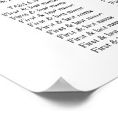 ホットピンクイエロー結婚フローラの座席表 ポスター (角)