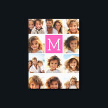 ホットピンクインスタグラム写真コラージュカスタムモノグラム キャンバスプリント<br><div class="desc">最大11の正方形または自撮り電話の写真を使用して個人的なギフトを作ユニーク成する。または保ヒバの子犬とトレンディーの形見を作ることができる。変更をもし行うには、ツークリックルの写真を調整する必要がある。</div>