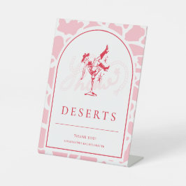 ホットピンクウェスタンバチェロレッテ 台座サイン