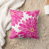 ホットピンクウォーターカラージニアス クッション (ブランケット)