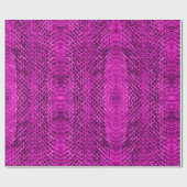 ホットピンクエキゾチックなバイパースナンケスキン ラッピングペーパー (フラット)