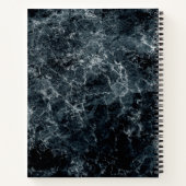 ホットピンクエレガントと大理石のスケッチブック ノートブック (裏面)