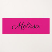 ホットピンクエレガントのスクリプト名 ヨガマット (正面(横))