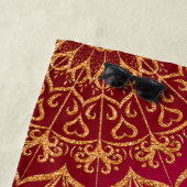 ホットピンクエレガントマンダラモノグラム夏 ビーチタオル (インサイチュ)