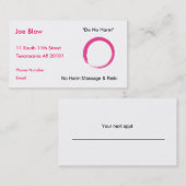 ホットピンクエンソ記号 予約カード (正面/裏面)