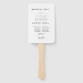 ホットピンクオーキズトロピカルフローラ結婚ズ ハンドファン (裏面)