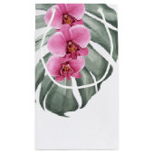 ホットピンクオーキッドトロピカルウォーターのカラーフローラ スモールペーパーバッグ (裏面)