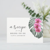 ホットピンクオーランズオンモンステラレシピカード エンクロージャーカード (スタンド正面)