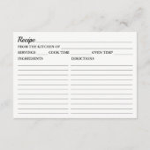 ホットピンクオーランズオンモンステラレシピカード エンクロージャーカード (裏面)